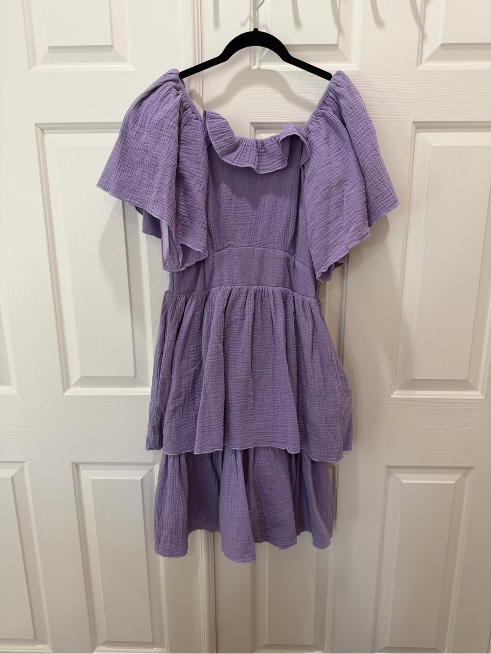 Ivy City Co Lavender Ruffle Tiered Dress